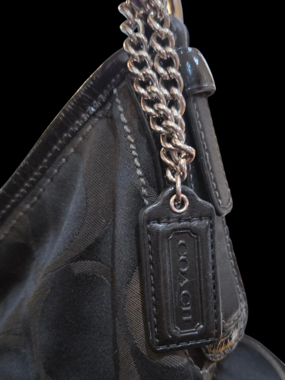 Coach Y2K Signature Large Hobo Bag no. 12676 in Black & BrownEUC